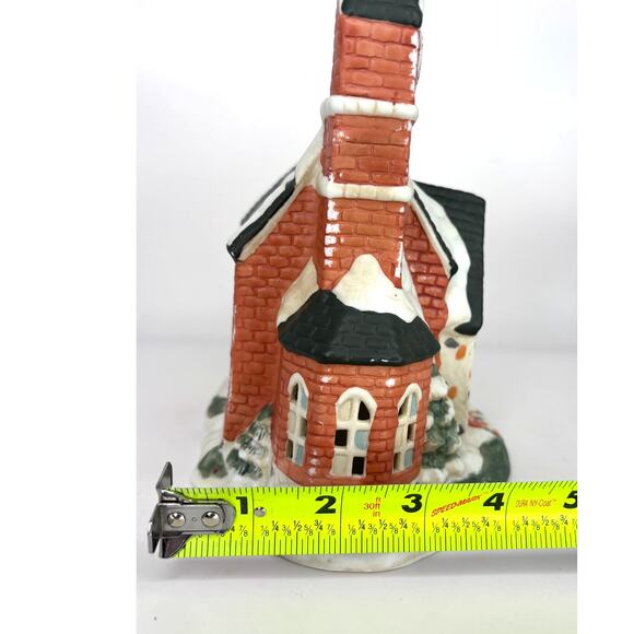 Vintage Dickens Victoria Collection Lighted Church with Original Box 1992 Works - Picture 11 of 15